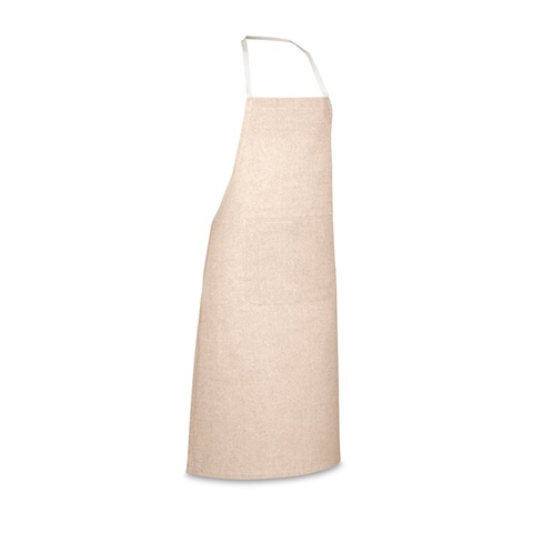 přírodní ZIMBRO. Zástěra s recyklovanou bavlnou (140 g/m²), přírodní