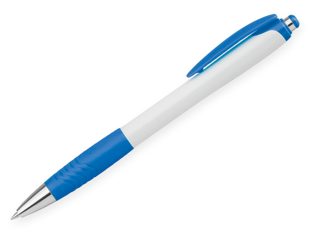 ABISKO plastové kuličkové pero, modrá náplň, Nebesky modrá