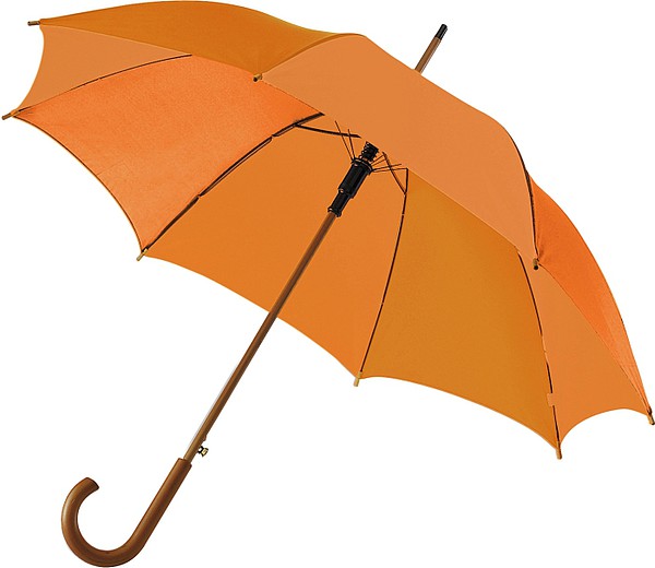 ACHILLE Automatický deštník, oranžový, rozměry 100 x 89 cm