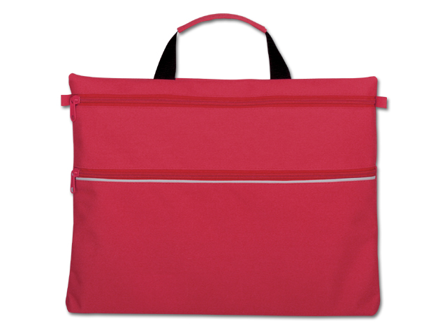 ADALIA polyesterová taška na dokumenty, 600D, Červená