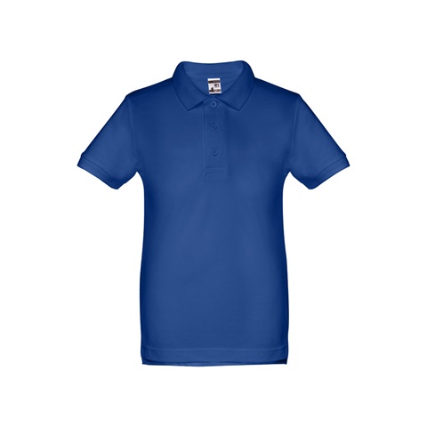 královská modrá ADAM KIDS. Bavlněné polo tričko s krátkým rukávem pro děti (unisex), královská modrá, 10