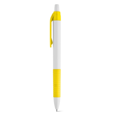 AERO. Kuličkové pero s protikluzovým gripem, žlutá