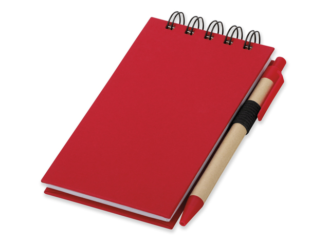 ALF psací blok s lepicími papírky a kuličkovým perem, modrá náplň, Červená