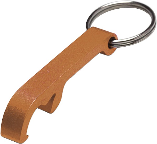 ALVAR kovový otvírák - přívěšek na klíče, oranžová