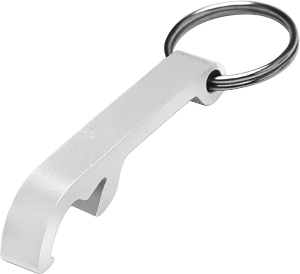 ALVAR kovový otvírák - přívěsek na klíče, stříbrná