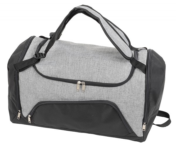 AMALIDA Sportovní taška a batoh na záda v jednom černá, šedá