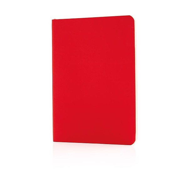 ANABELA Standardní poznámkový blok s měkkou vazbou, červená