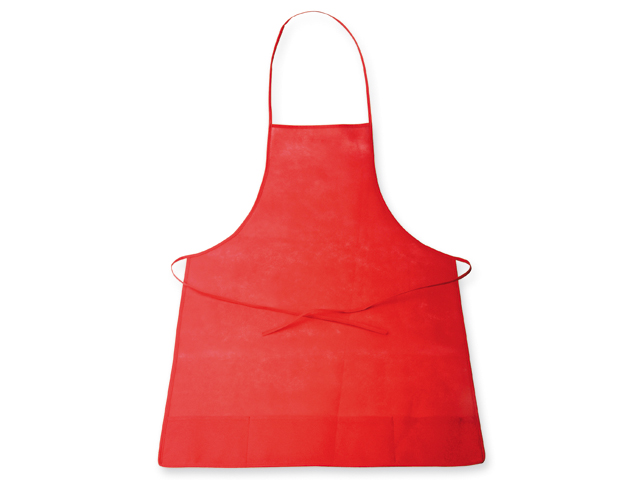 APRON zástěra z netkané textilie, 70 g/m2, Červená