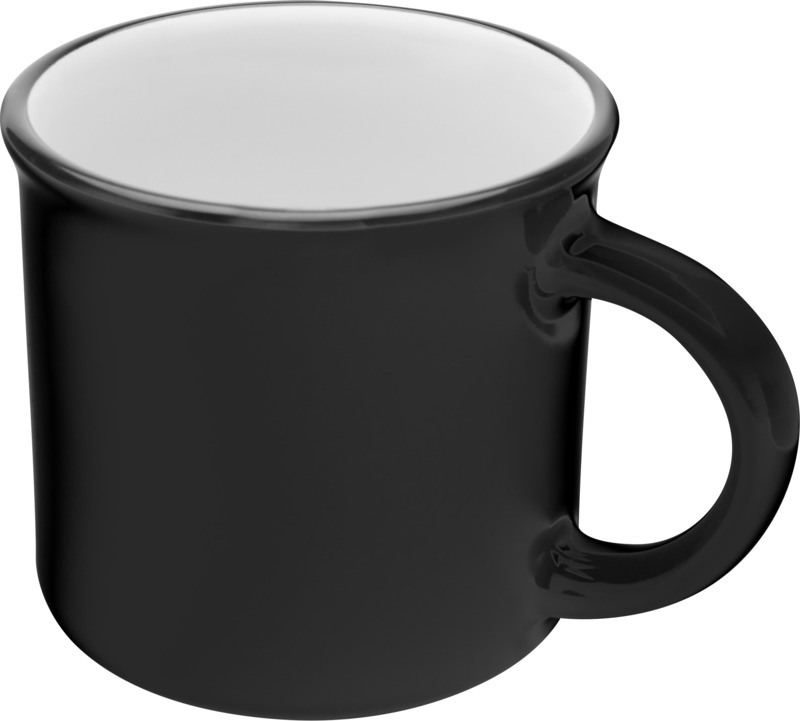 ARIKAN Keramický hrnek o objemu 240 ml, černá