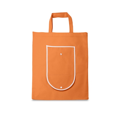 oranžová ARLON. Skládací taška z netkané textilie (80 g/m²), oranžová