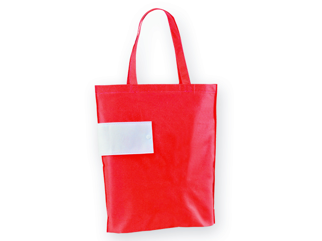 ARROL skládací nákupní taška z netkané textilie, 80 g/m2, Červená