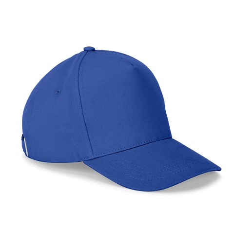 ASHTON. Čepice ze 100% bavlny (260 g/m²) s 5 panely, královská modrá