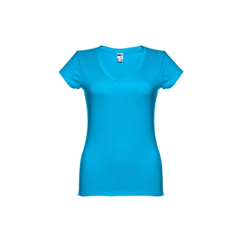 ATHENS WOMEN. Dámské tričko, modrá aqua, L
