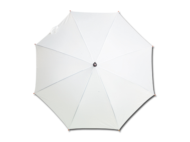AUTOMATIC polyesterový vystřelovací deštník, 8 panelů, Bílá