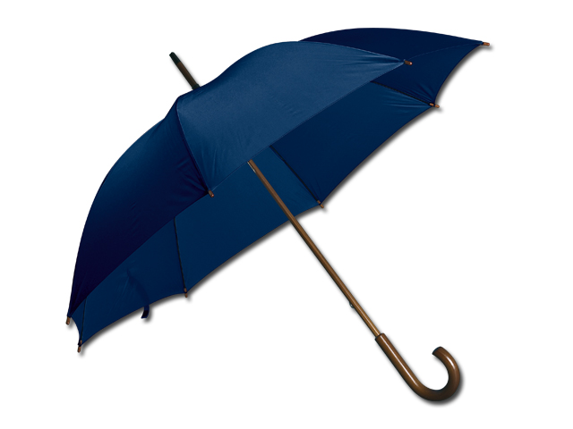 AUTOMATIC polyesterový vystřelovací deštník, 8 panelů, Modrá