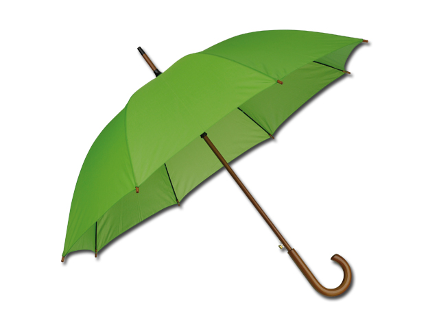 AUTOMATIC polyesterový vystřelovací deštník, 8 panelů, Světle zelená