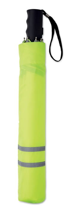 AZRAKEL Dvojitý deštník s reflexním prvkem, neonově zelená