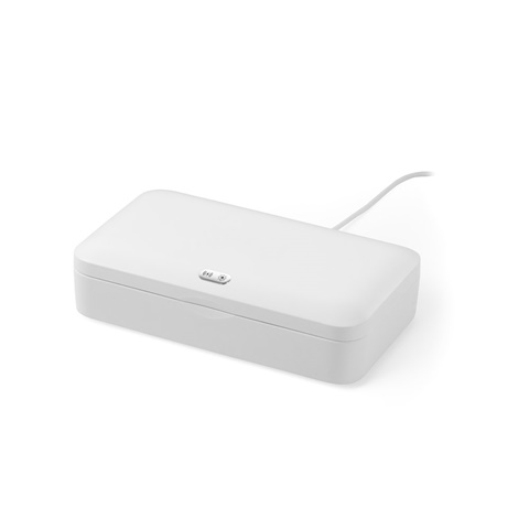 BACTOUT. Pouzdro sterilizátor UV bezdrátovou nabíječkou Fast, bílá