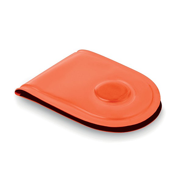 BADESO Bezpečnostní LED svítící magnetický klip se třemi módy svícení, oranžová