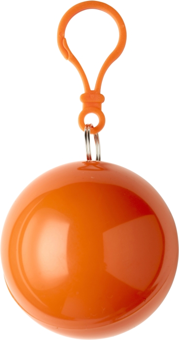BALERÍNA Pláštěnka v přívěšku s karabinou, oranžová