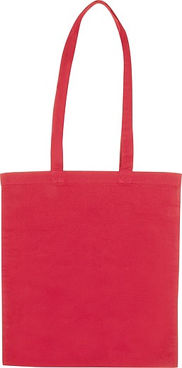 BANABA Pevná nákupní taška s dlouhými uchy, červená