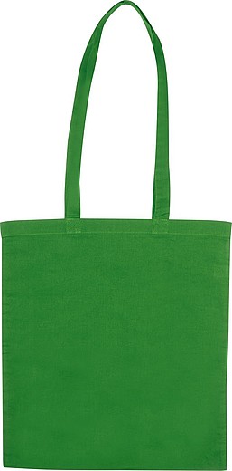 BANABA Pevná nákupní taška s dlouhými uchy, středně zelená