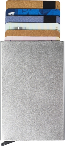 BANDAR Hliníkové pouzdro na karty s RFID ochranou, stříbrné