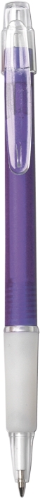 BANGO Transparentní kuličkové pero, fialové