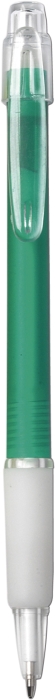 BANGO transparentní kuličkové pero, zelené