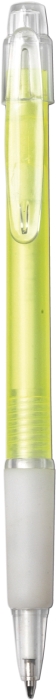 BANGO transparentní kuličkové pero, žluté
