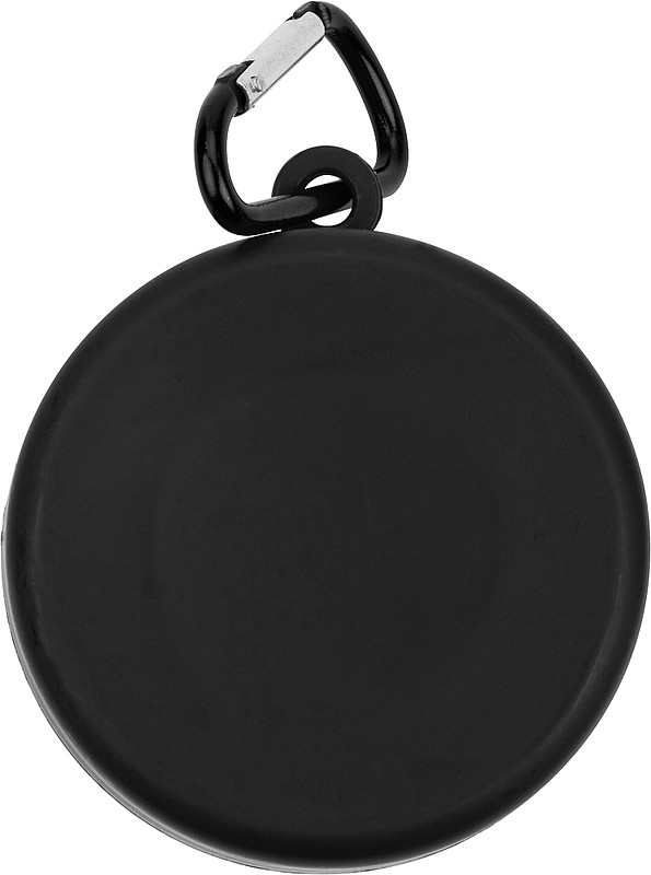 BANTON Skládací kelímek s karabinou, černá