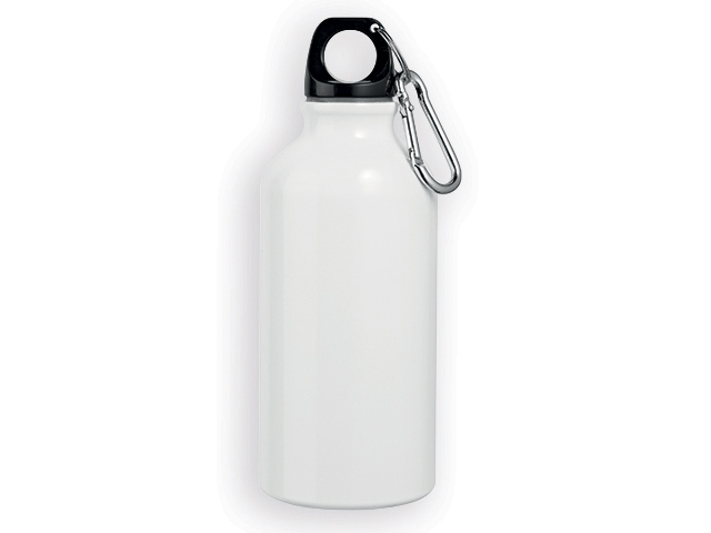 BARAC II hliníková outdoorová láhev, 400 ml, Bílá