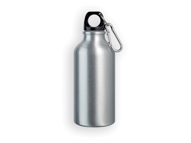 BARAC II hliníková outdoorová láhev, 400 ml, Saténově stříbrná