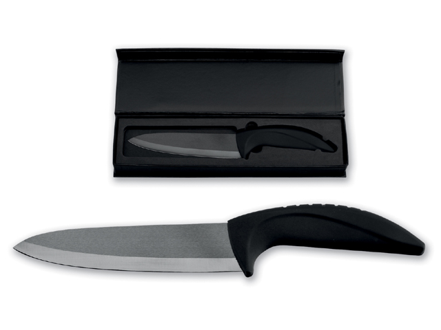 BARY keramický nůž v dárkové krabičce, ostří 15 cm, Černá