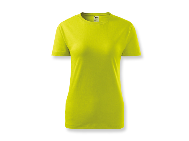 BASIC T-160 WOMEN dámské tričko, 160 g/m2, vel. XS, ADLER, Limetkově zelená