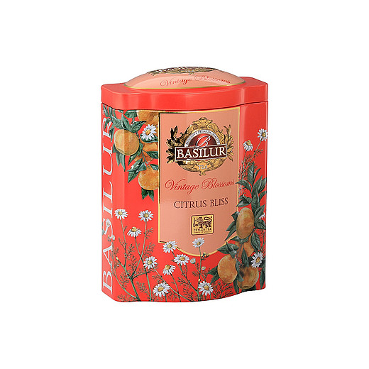 BASILUR Sypaný čaj Vintage Blossoms Citrus Bliss, plech 100 g