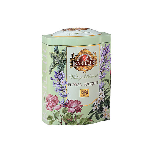 BASILUR Sypaný čaj Vintage Blossoms Floral Bouquet, plech 100 g