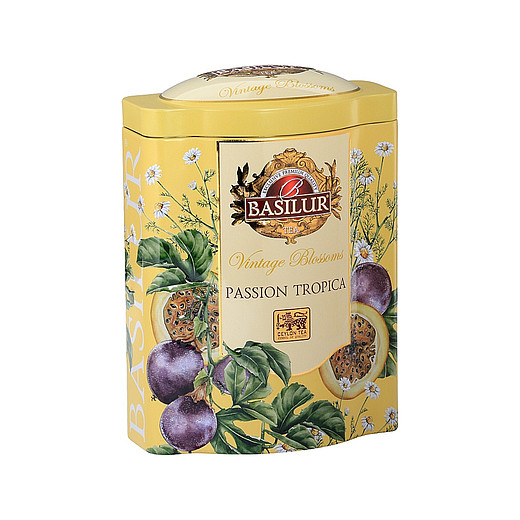 BASILUR Sypaný čaj Vintage Blossoms Passion Tropica, plech 100 g