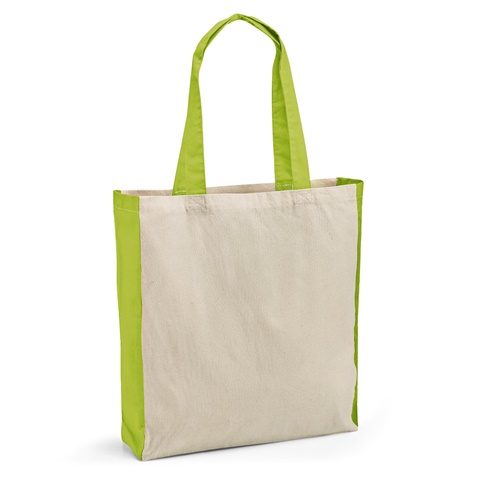 BAZAR. 100% bavlněná taška, světle zelená