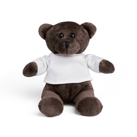 BEAR. Plyšový medvídek s tričkem, bílá