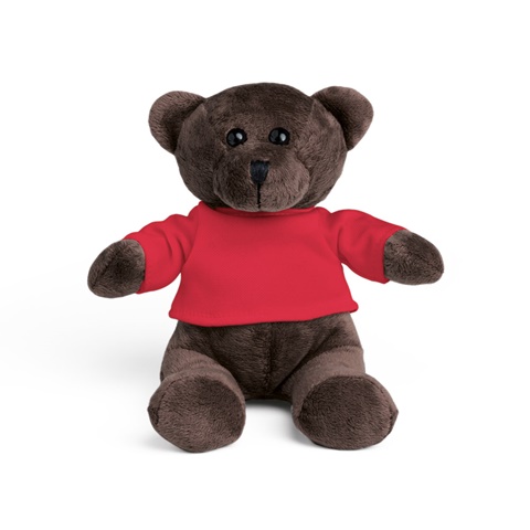BEAR. Plyšový medvídek s tričkem, červená