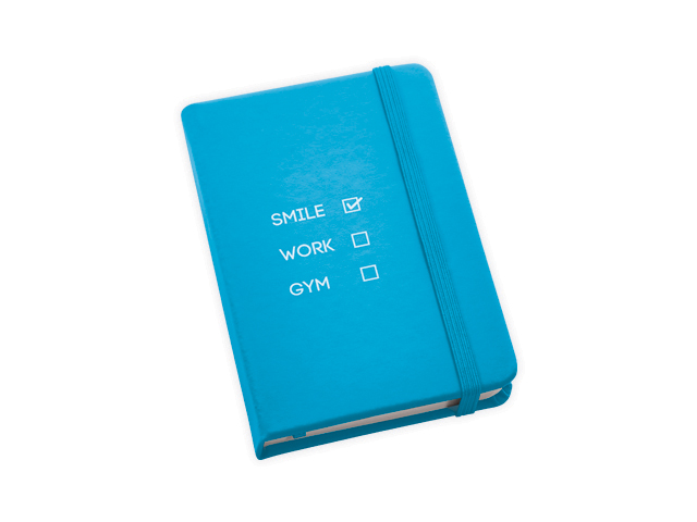 BECKETT poznámkový zápisník, 160 linkovaných stran, Světle modrá