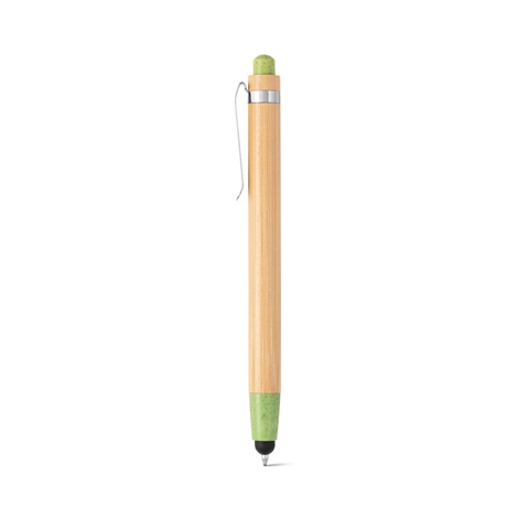 BENJAMIN. Bambusové kuličkové pero, světle zelená