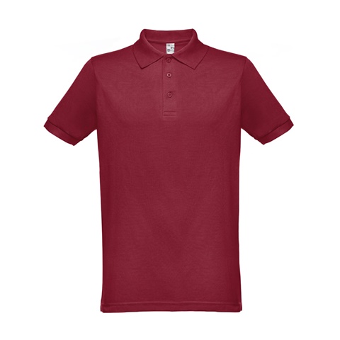 bordo BERLIN. Pánské polo triko s krátkým rukávem, bordó, XS