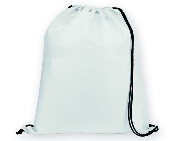 BEXINGTON polyesterový stahovací batoh, 210D, Bílá