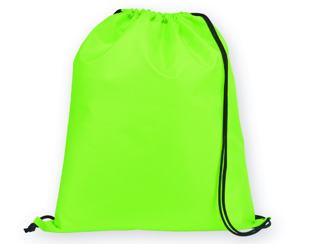 BEXINGTON polyesterový stahovací batoh, 210D, Světle zelená