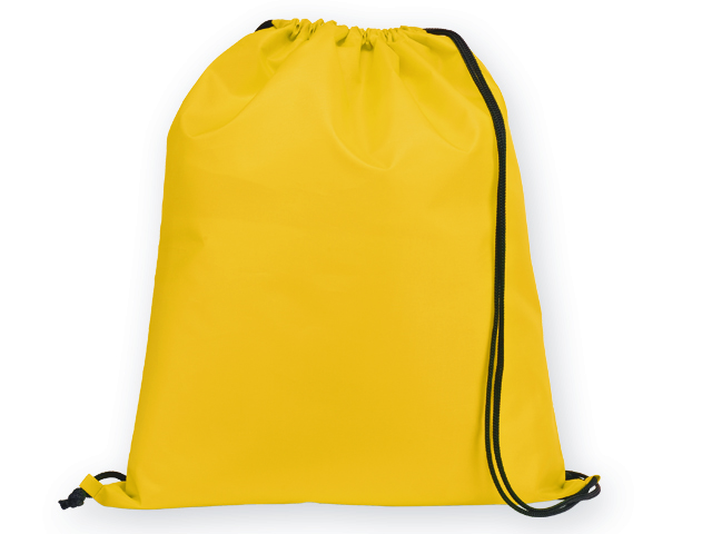 BEXINGTON polyesterový stahovací batoh, 210D, Žlutá
