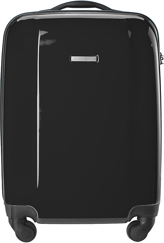 BINKY Pevný kufr na 4 kolečkách a s integrovaným zámkem, černý