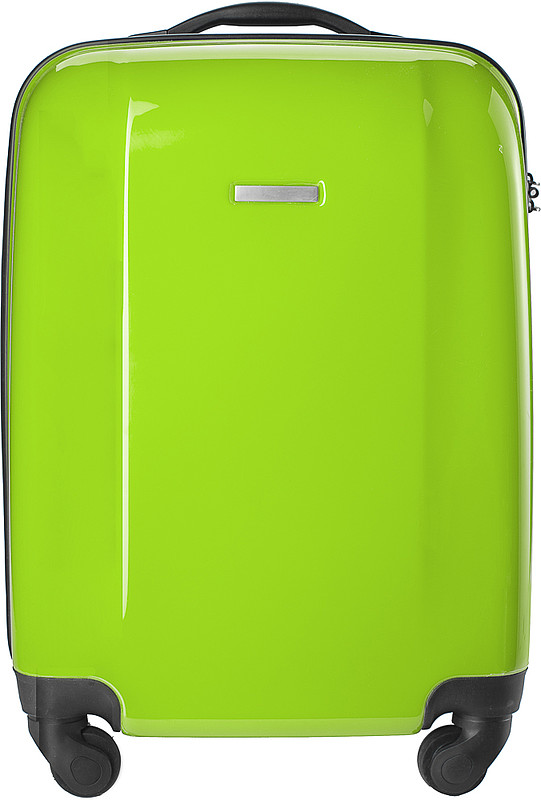 BINKY Pevný kufr na 4 kolečkách a s integrovaným zámkem, zelený