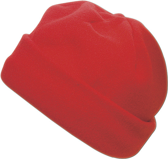 BLANC Zimní fleecová čepice, červená
